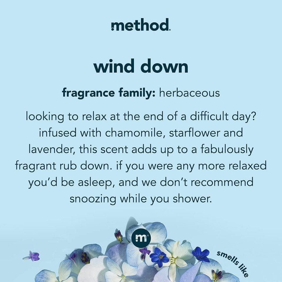 Method Body Wash, Wind Down, Paraben And Phthalate Free, 18 Oz (Pack Of 1)
