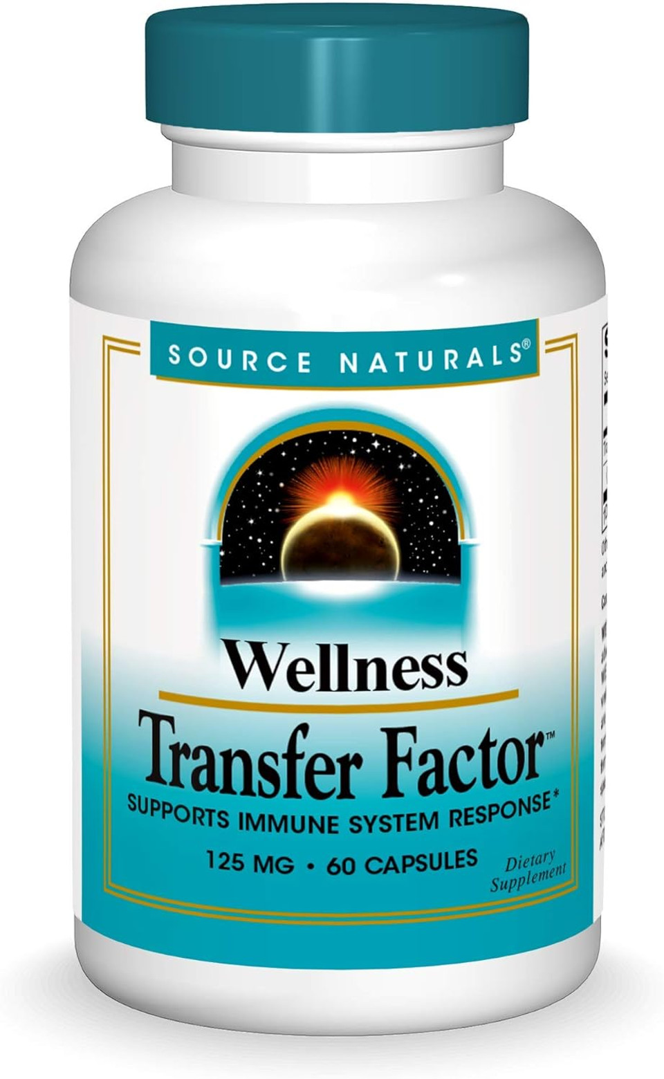 Source Naturals Wellness Transfer Factor, Supports Immune System Response* 125Mg, 60 Capsules
