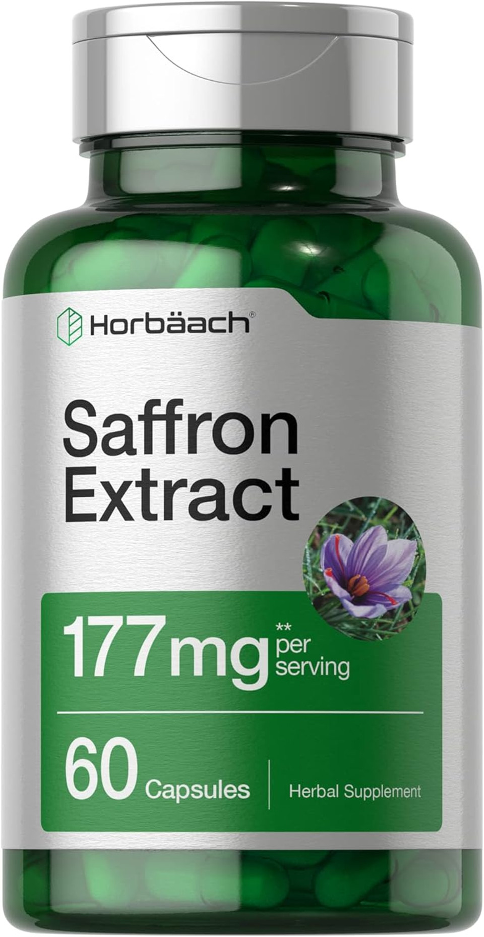 Horbã£Â¤Ach Saffron Extract Capsules 177 Mg 60 Count | Non-Gmo, Gluten Free Supplement