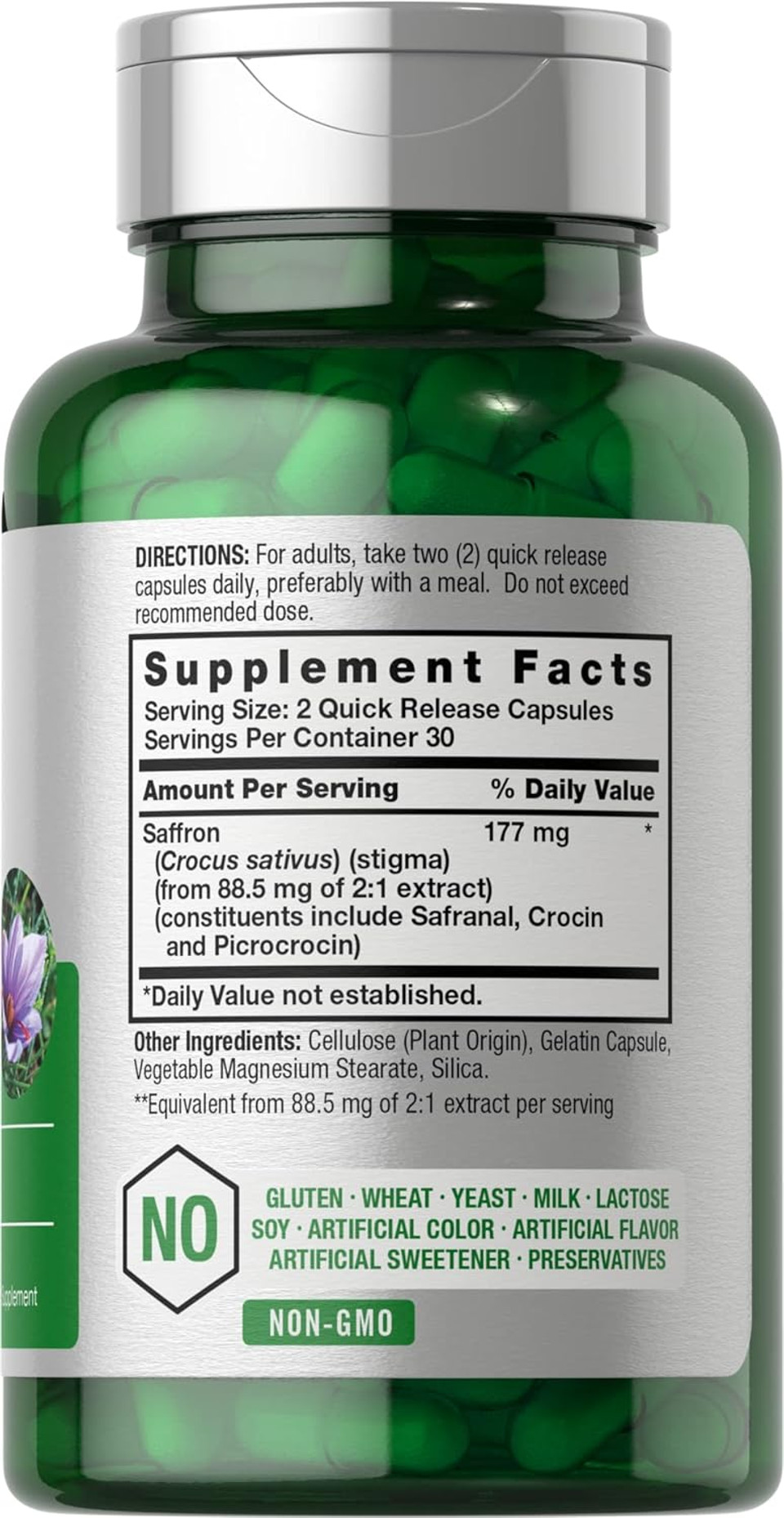 Horbã£Â¤Ach Saffron Extract Capsules 177 Mg 60 Count | Non-Gmo, Gluten Free Supplement