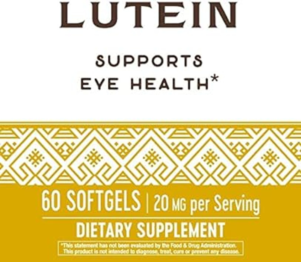 Nature'S Way Lutein, Supports Eye Health*, 60 Soft Gels