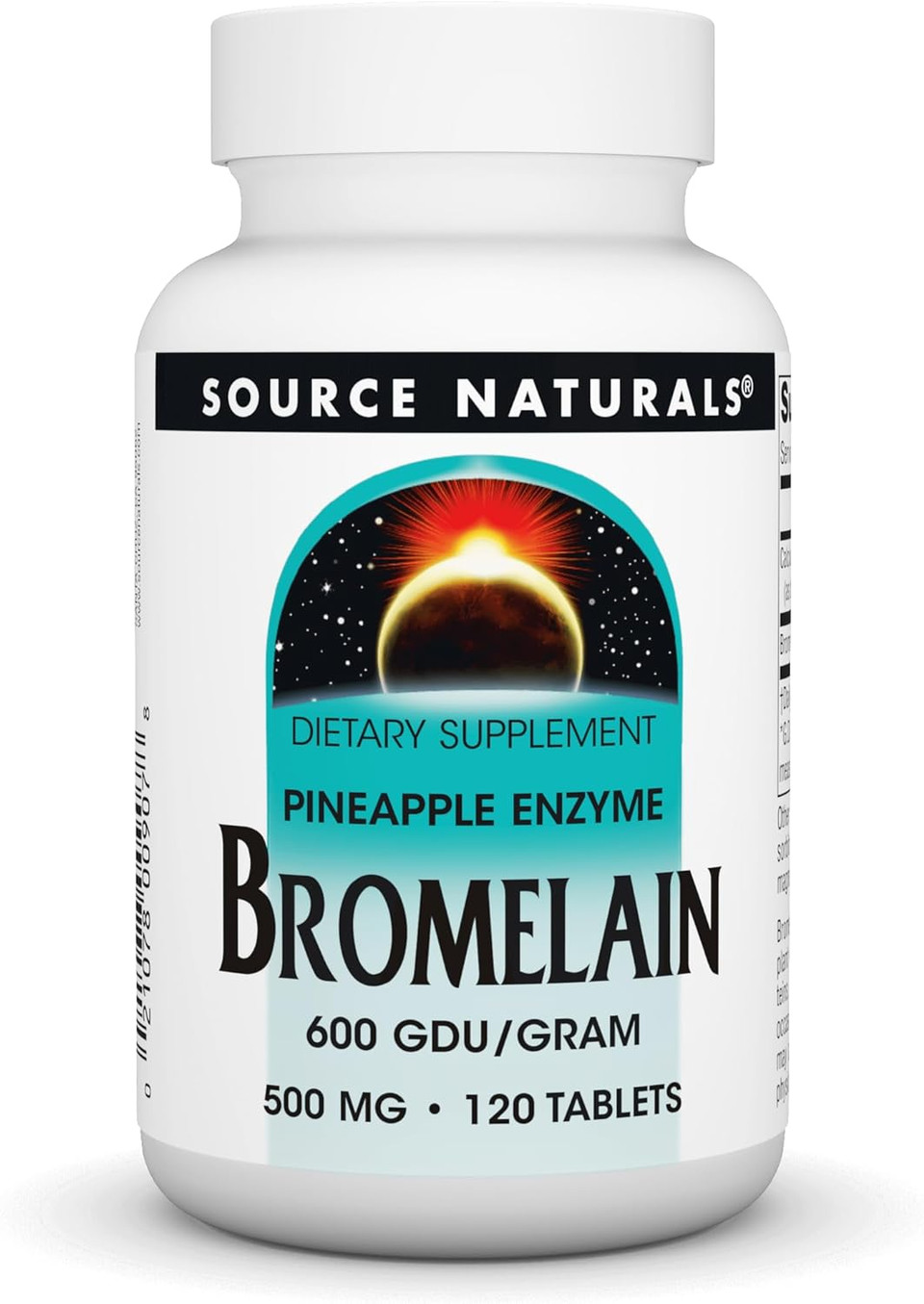 Source Naturals Bromelain 500Mg Proteolytic Enzyme Supplement - 120 Tablets