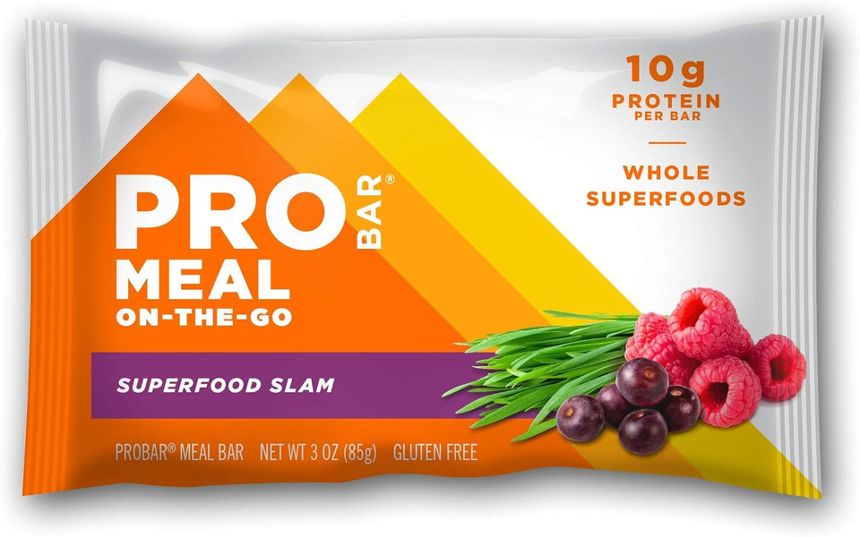 Probar - Meal Bar, Superfood Slam, Non-Gmo, Gluten-Free, Healthy, Plant-Based Whole Food Ingredients, Natural Energy (9 Count)