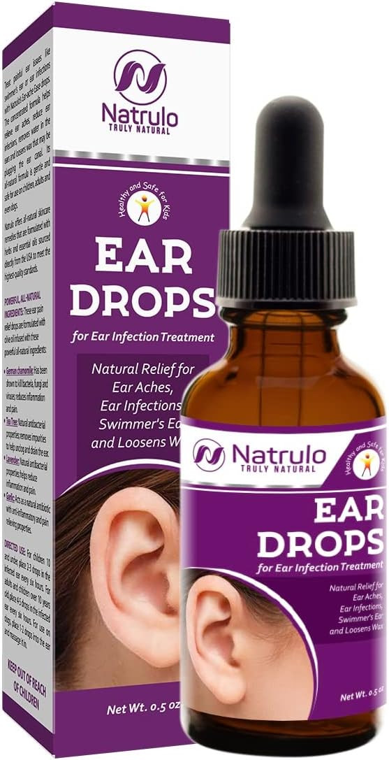 Natural Ear Drops For Ear Infection  Homeopathic Eardrops For Adults, Kids, Baby, & Pets  Relieves Ear Aches, Swimmer'S Ear, & Loosens Wax  Kids Safe Ear Health Made In Usa