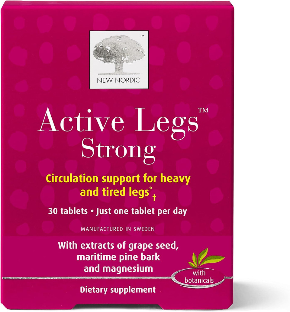New Nordic Active Legs Strong | Grape Seed, Maritime Pine Bark, Magnesium | Non-Gmo And Gluten Free (30 Count (Pack Of 1))