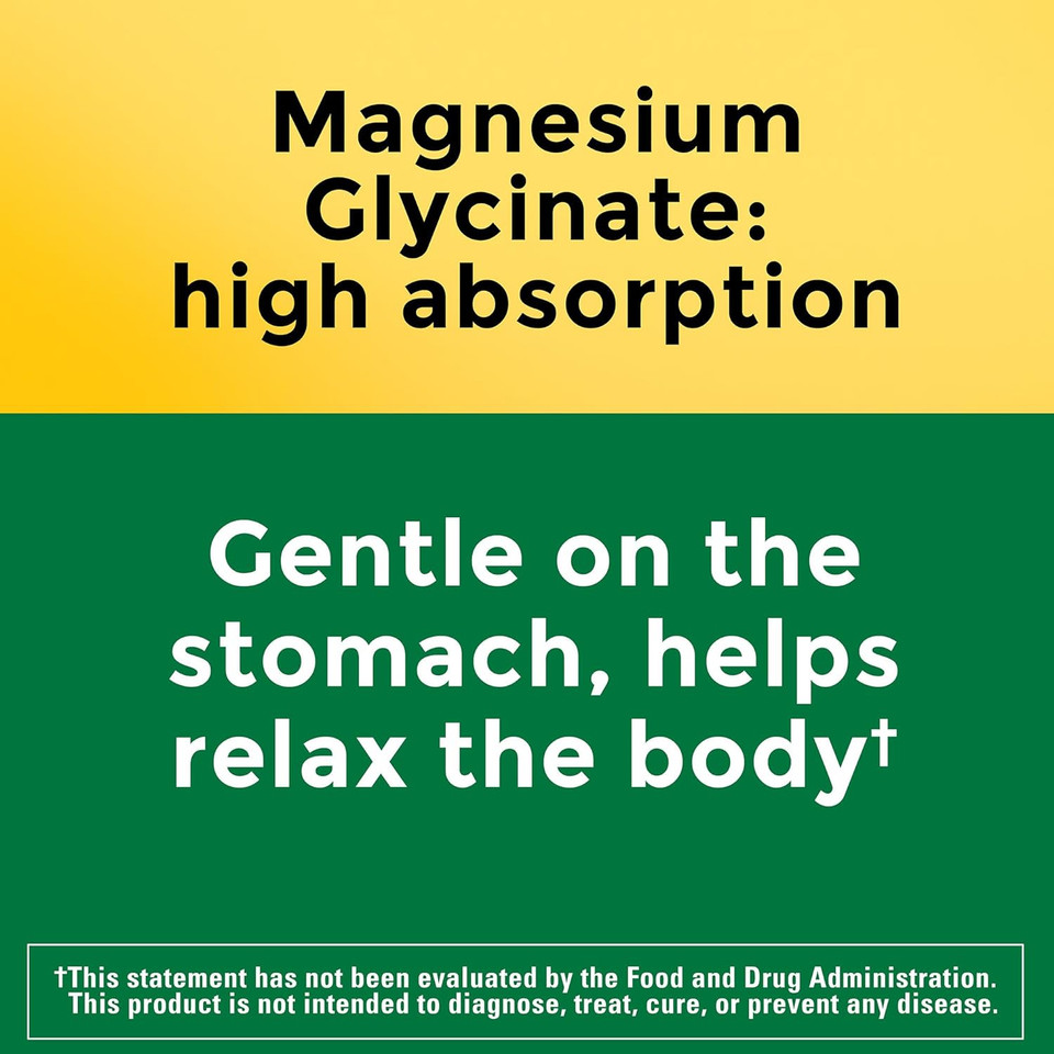 Nature Made High Absorption Magnesium Glycinate Gummies 100 Mg Per Serving, Muscle, Nerve, Bone And Heart Support, 40 Gummy Magnesium Supplement, 20 Day Supply