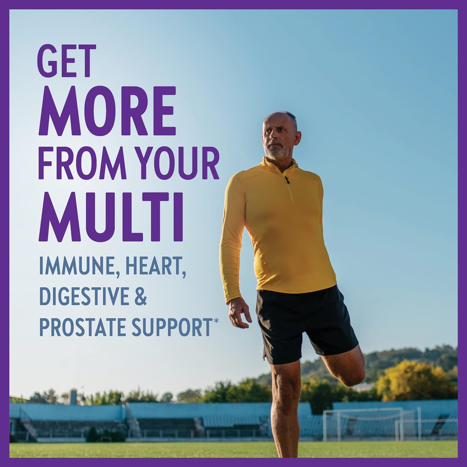 New Chapter Men'S Multivitamin 50 Plus For Brain, Heart, Digestive, Prostate & Immune Support With 20+ Nutrients + Astaxanthin - Every Man'S One Daily 55+, Gentle On The Stomach - 72 Ct