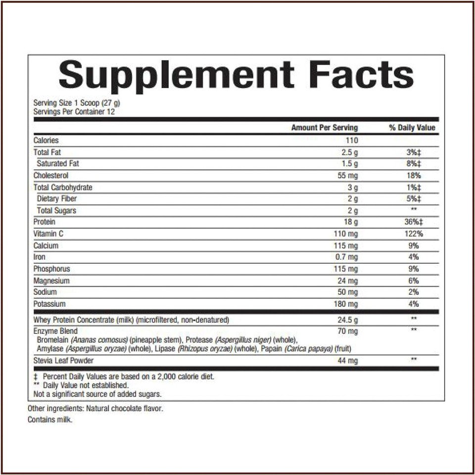 Whey Factors By Natural Factors, Grass Fed Whey Protein Concentrate, Aids Muscle Development And Immune Health, Double Chocolate, 12 Oz