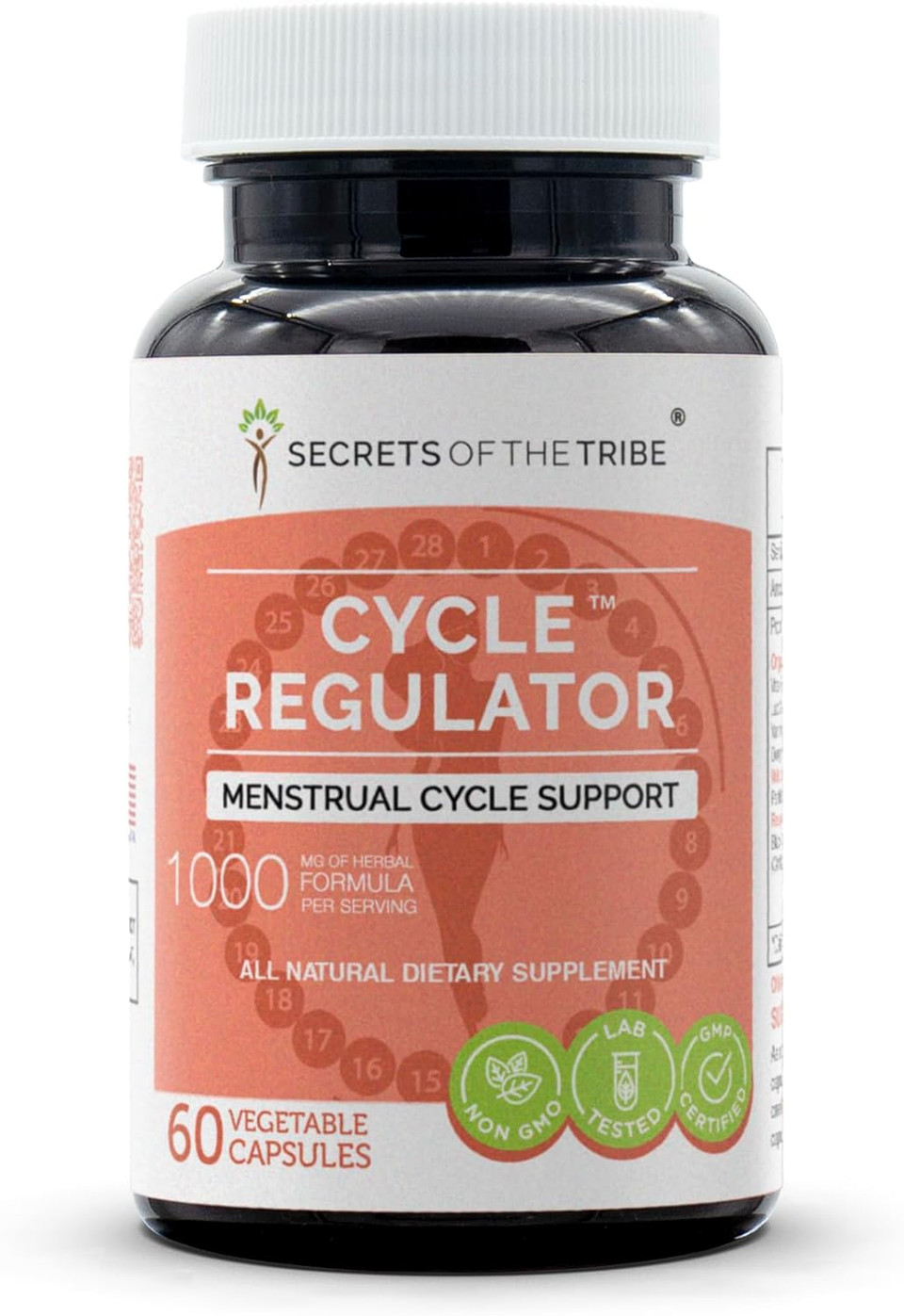 Secrets Of The Tribe - Cycle Regulator, Menstrual Cycle Support, Herbal Supplement Blend (60 Capsules) Secrets Of The Tribe - Cycle Regulator, Menstrual Cycle Support, Herbal Supplement Blend (60 Capsules)