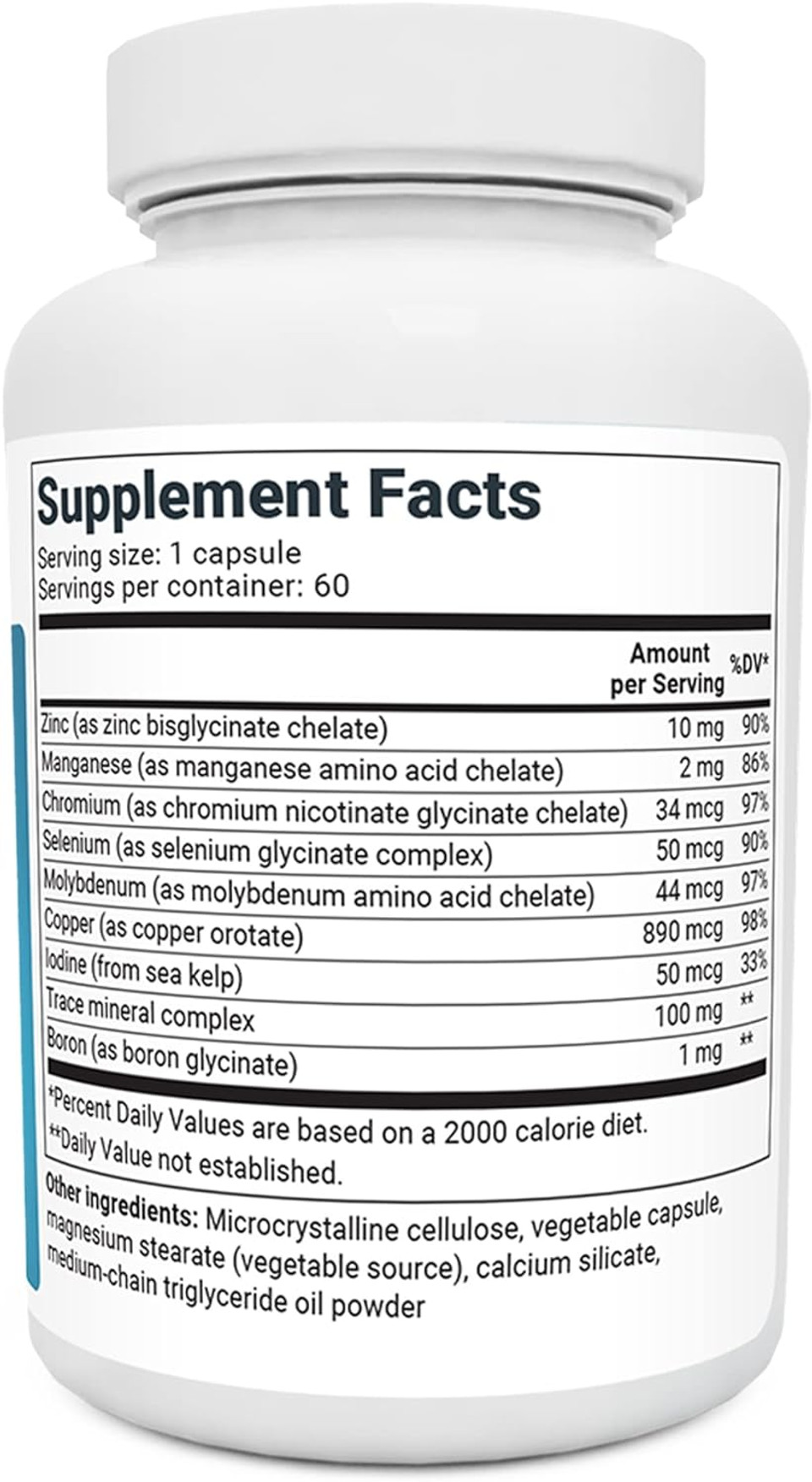 Dr. Berg Trace Minerals Enhanced Complex - Complete With 70+ Nutrient-Dense Health Minerals - Made W/Natural Ingredients - Dietary Supplements - 60 Capsules