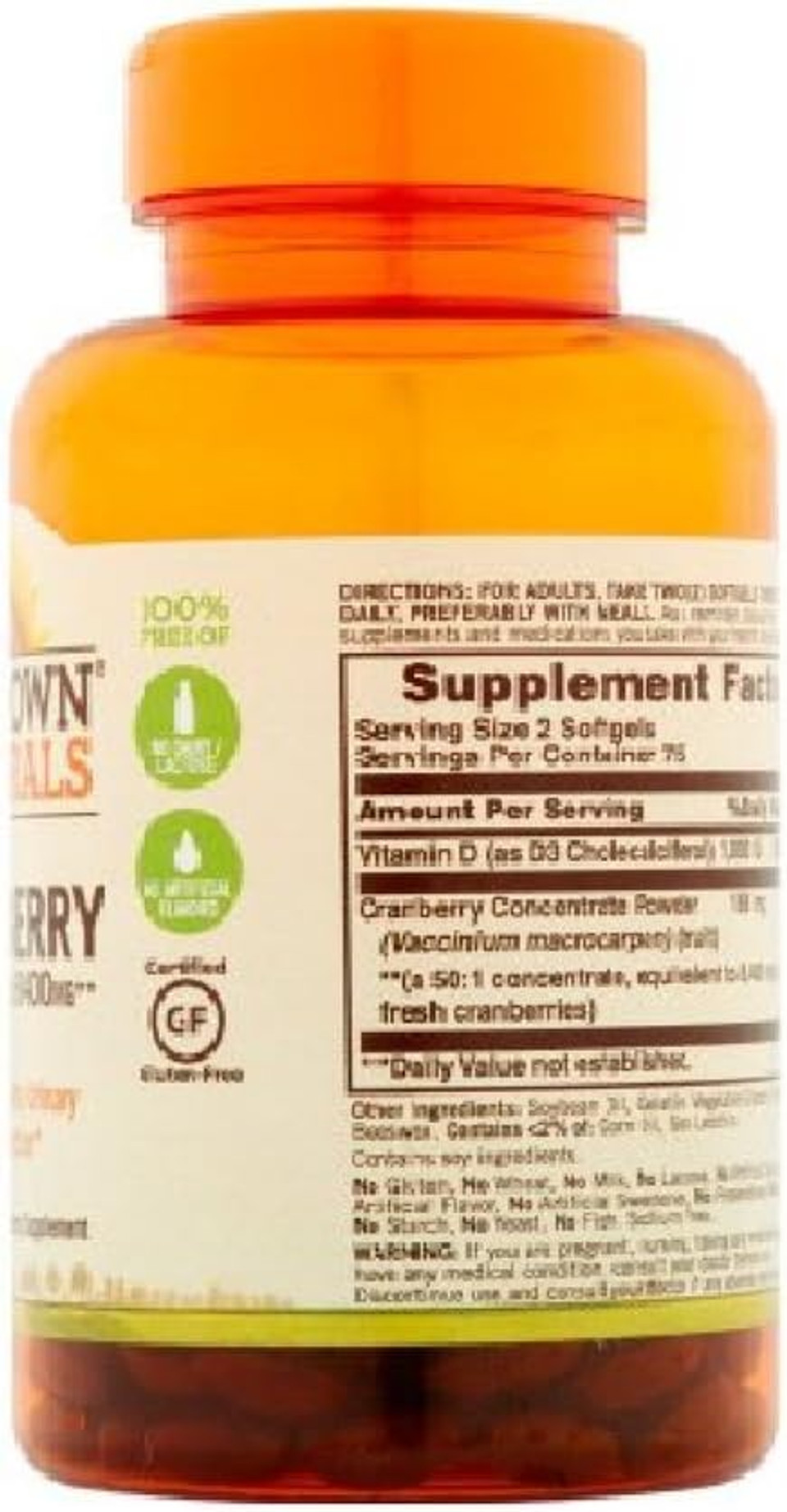 Sundown Naturals Herbal Supplement Super Cranberry - 150 Ct