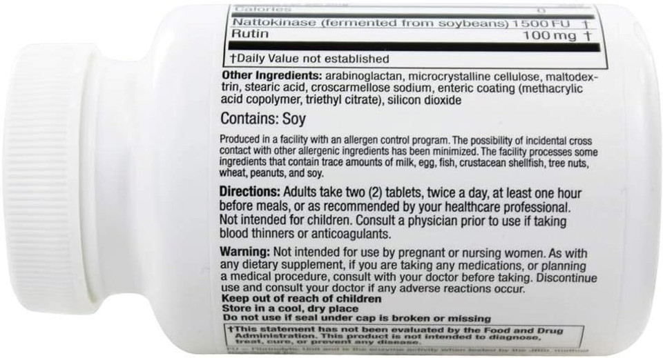 Naturally Vitamins - Nattokinase - 120 Tabs