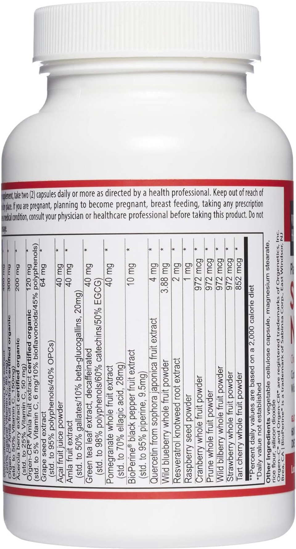 Vibrant Health, Super Natural C, Vegetarian Immune Support, 60 Capsules