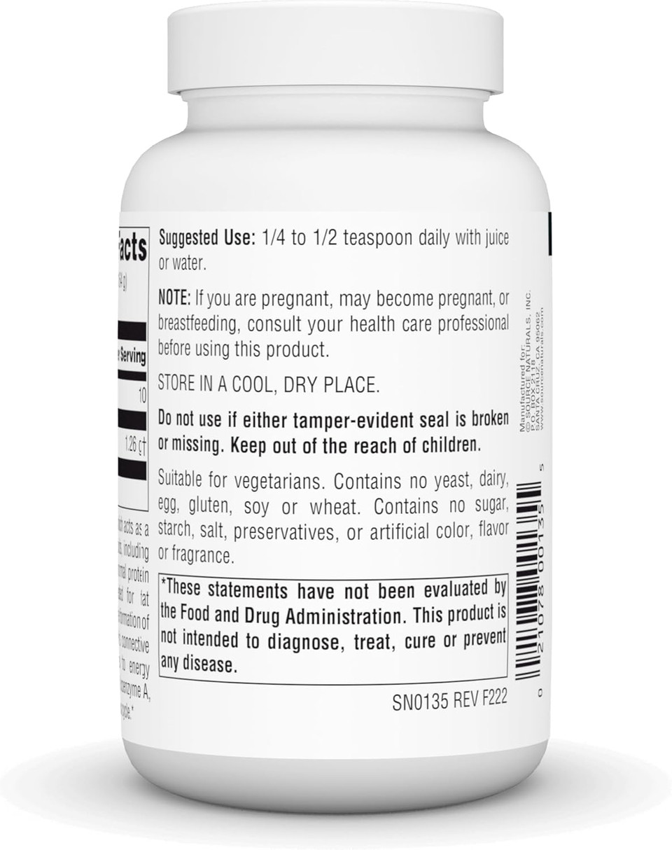 Source Naturals L-Lysine Free Form Powder -Amino Acid Supplement Supports Energy Formation & Collagen* - 100 Grams