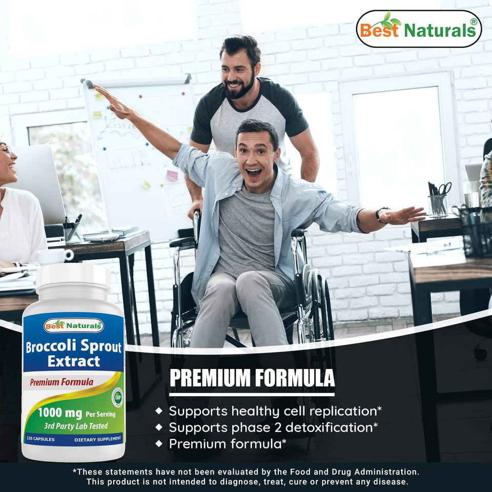 Best Naturals Broccoli Sprouts Extract, 1000 Mg, 120 Count