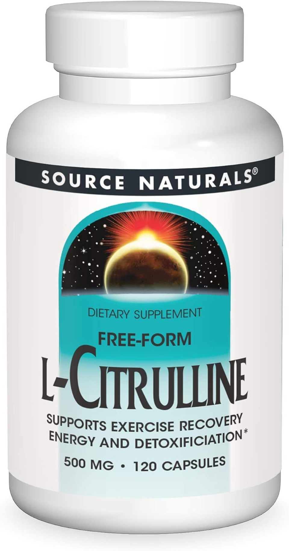 Source Naturals L-Citrulline - Supports Exercise Recovery, Energy And Detoxification, 500 Mg - 120 Capsules