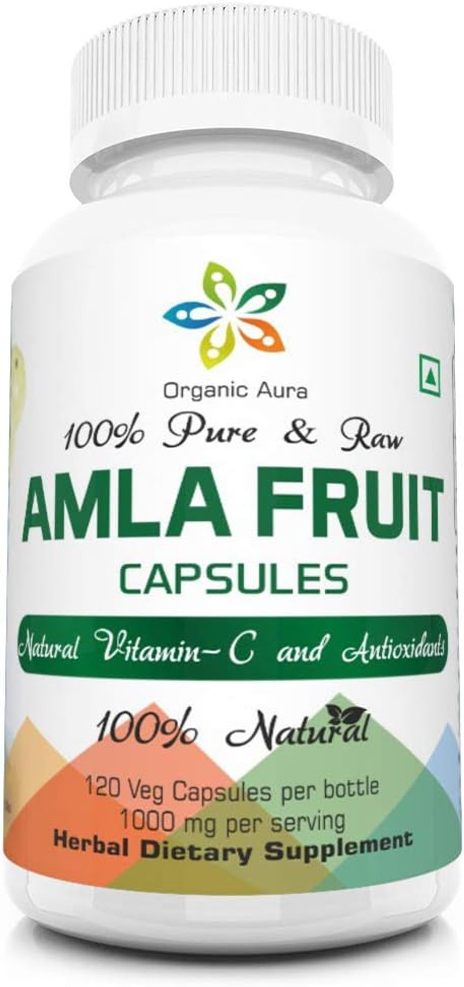 Amla Capsules. 1000Mg Per Serving, 120 Veg Capsules. Natural Vitamin C And Antioxidants. Raw Whole Superfood. All Natural, Fresh And Original. No Gmo And Gluten Free