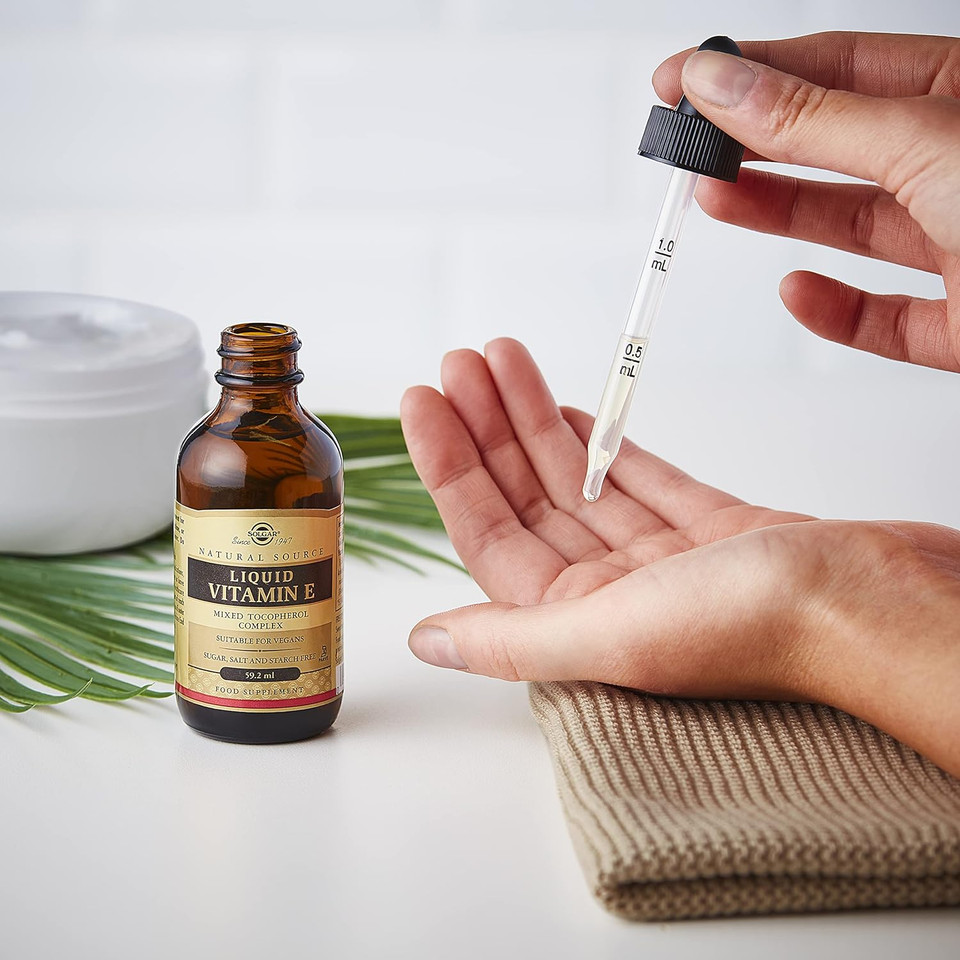 Solgar Liquid Vitamin E (With Dropper) - 2 Fl Oz - Mixed Tocopherol Complex - Non-Gmo, Vegan, Gluten Free, Dairy Free, Kosher - 118 Servings