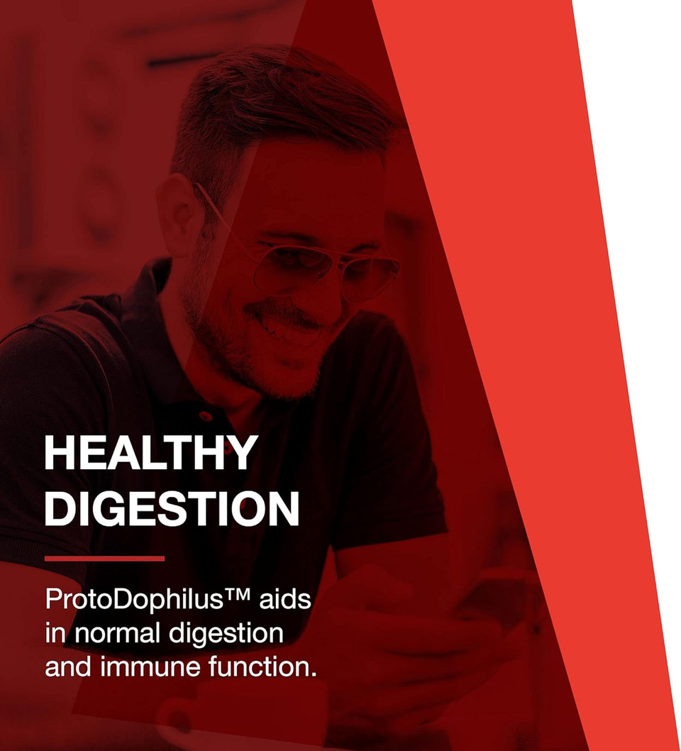 Protocol Proto Dophilus 25 Billion 10 Strains - Supports Digestive Gut Health, Immune System & Detox* - Dairy, Wheat, Soy & Gluten Free - Vegan & Nut Free - 50 Veg Capsules