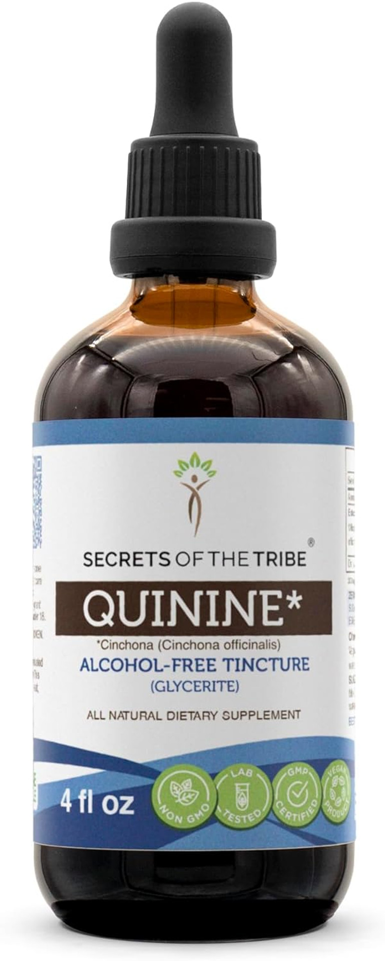 Secrets Of The Tribe Quinine Alcohol-Free Tincture (Glycerite) 680 Mg Wildcrafted Quinine (Cinchona Officinalis) Dried Bark (4 Fl Oz) Leg Cramp Support Supplement Secrets Of The Tribe Quinine Alcohol-Free Tincture (Glycerite) 680 Mg Wildcrafted Quinine (Cinchona Officinalis) Dried Bark (4 Fl Oz) Leg Cramp Support Supplement