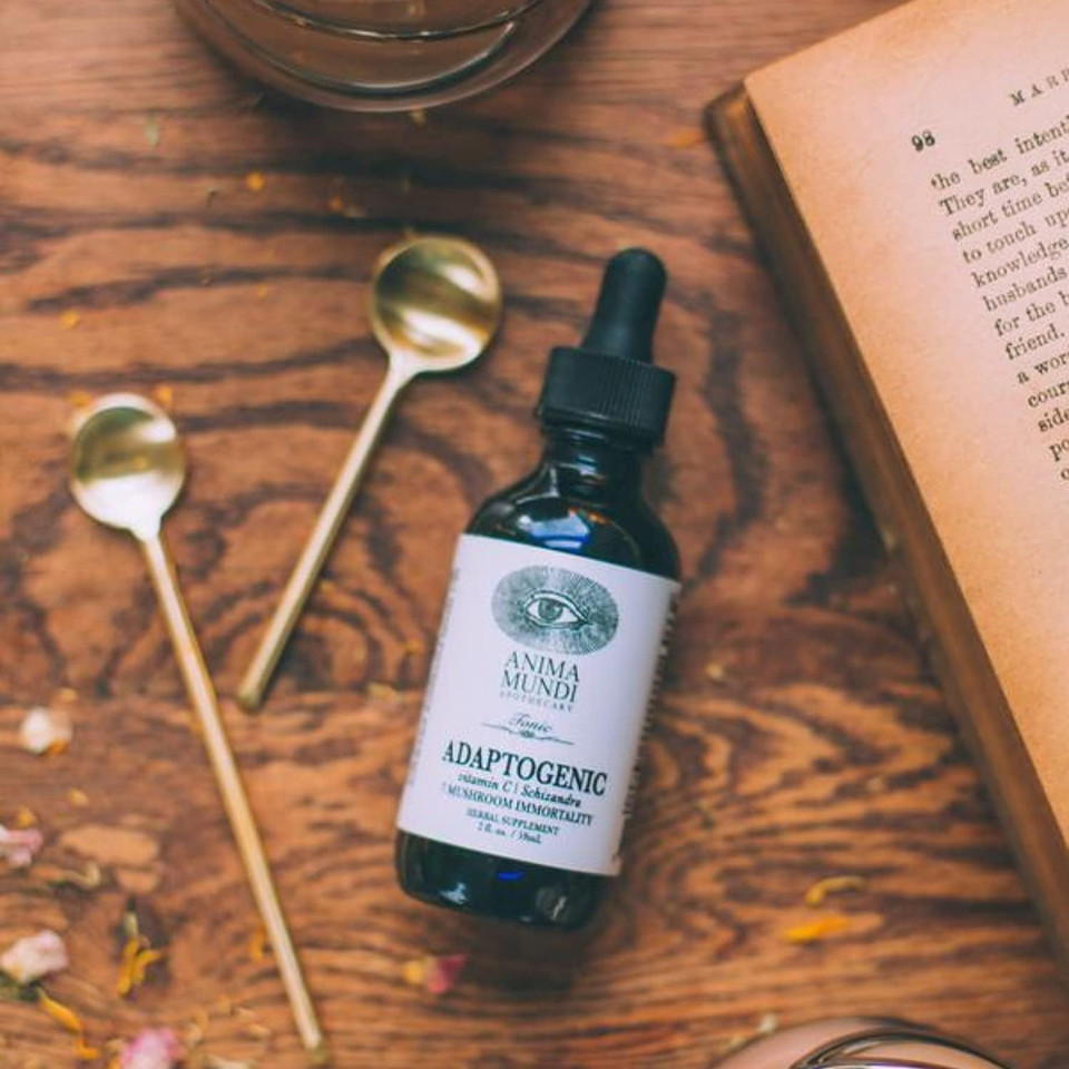 Anima Mundi Apothecary Adaptogenic 7 Mushroom Drops - Adaptogenic Blend With Organic Mushroom Extracts - Immune Support Tincture With Reishi, Lion'S Mane, Cordyceps & Chaga Mushroom Extract (2Oz)