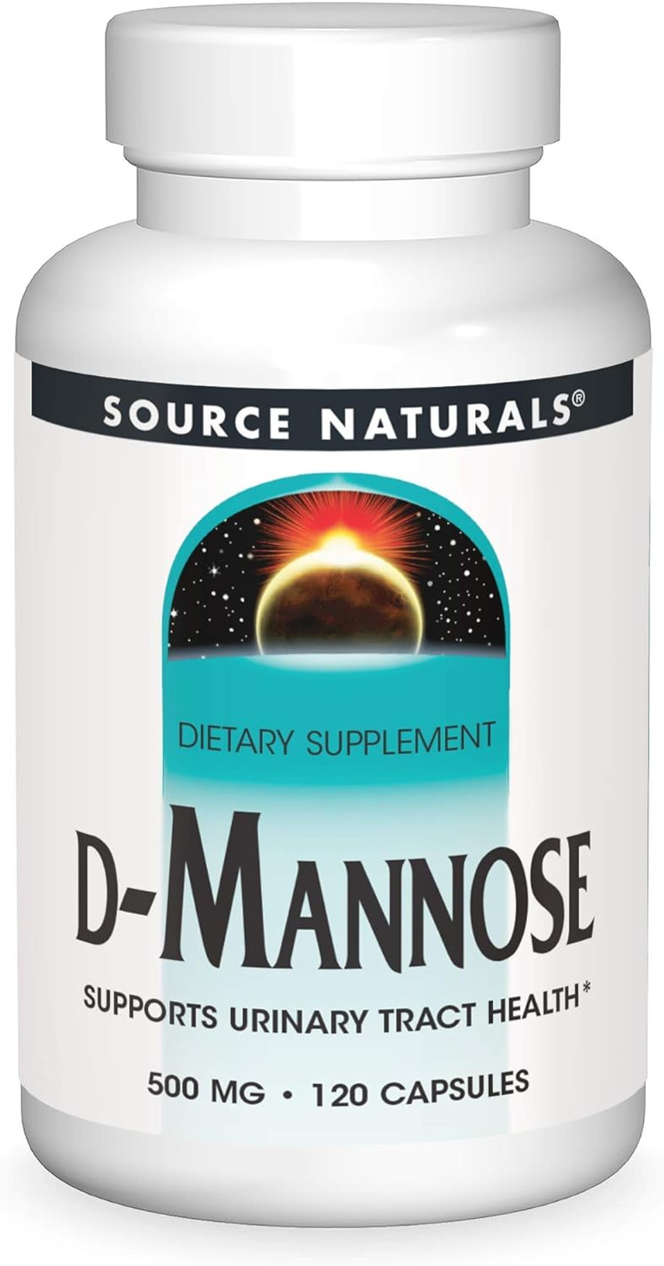 Source Naturals D-Mannose, Potent Urinary Tract & Bladder Health Support*, 500mg - 120 Capsules