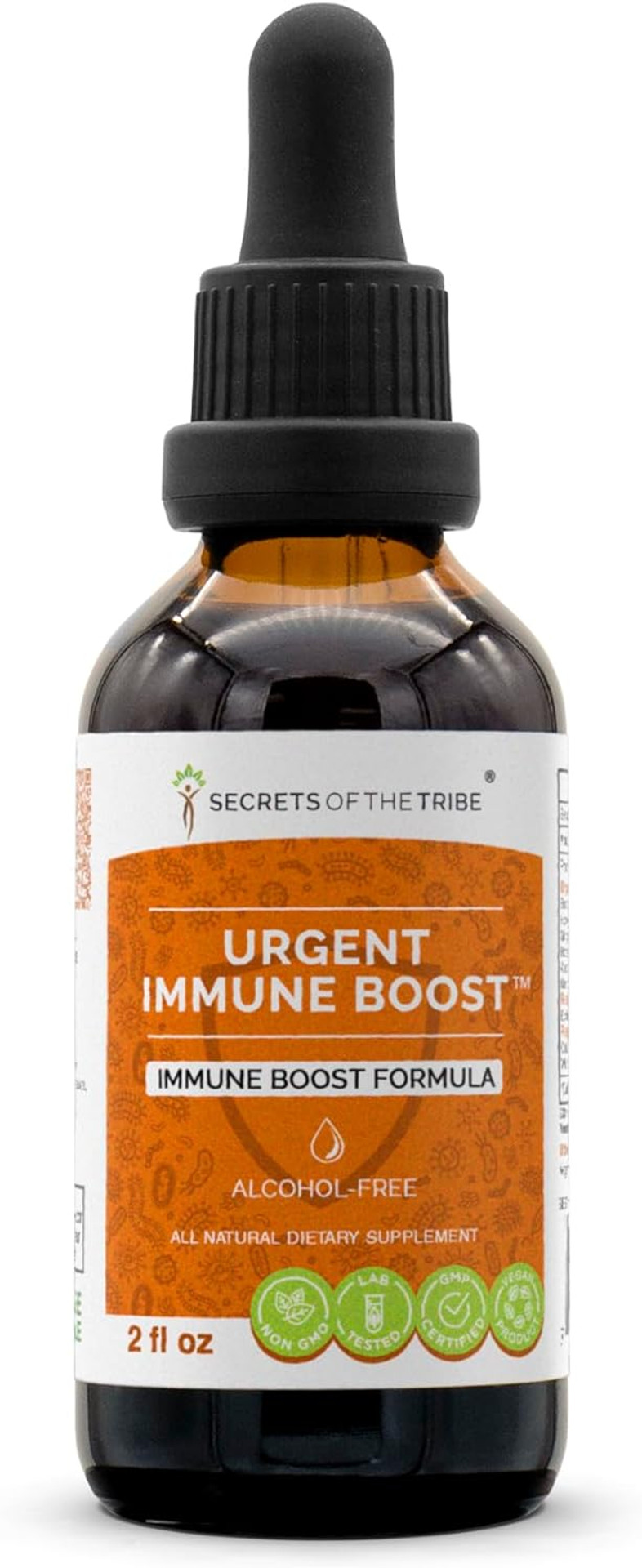 Urgent Immune Boost Alcohol-Free Extract, Tincture, Glycerite Elder, Echinacea, Honeysuckle, Ginger, Horseradish, Osha, Andrographis, Garlic, Wild Indigo. Immune Boost Formula(2 Fl Oz)