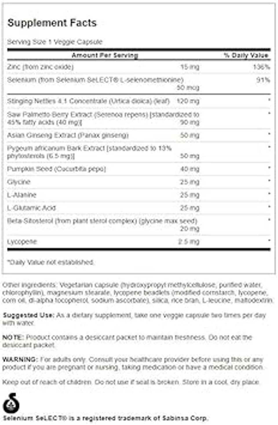 Swanson Prostate Plus - Natural Supplement For Men Promoting Healthy Urinary Tract Flow '&' Frequency - Supporting Overall Prostate Health - (180 Veggie Capsules)