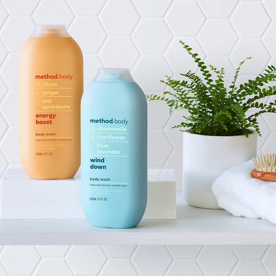 Method Body Wash, Energy Boost, Paraben And Phthalate Free, 18 Oz (Pack Of 6)