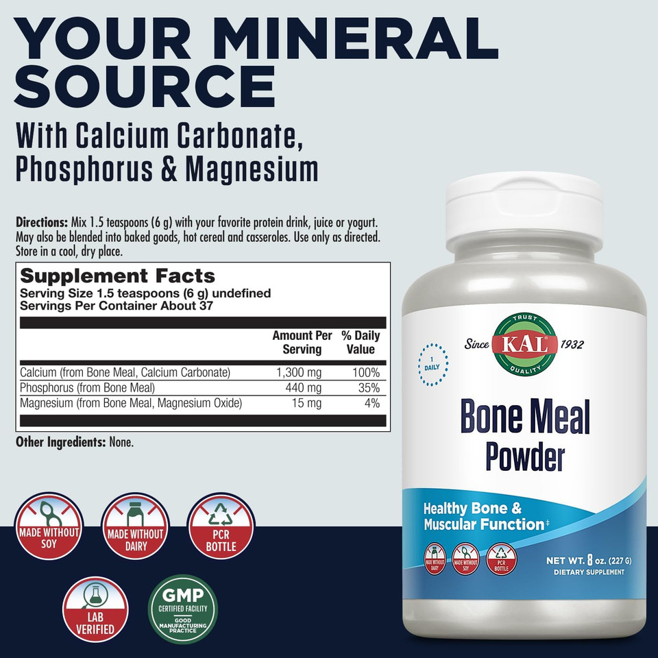 Kal Bone Meal Powder, 8 Ounce