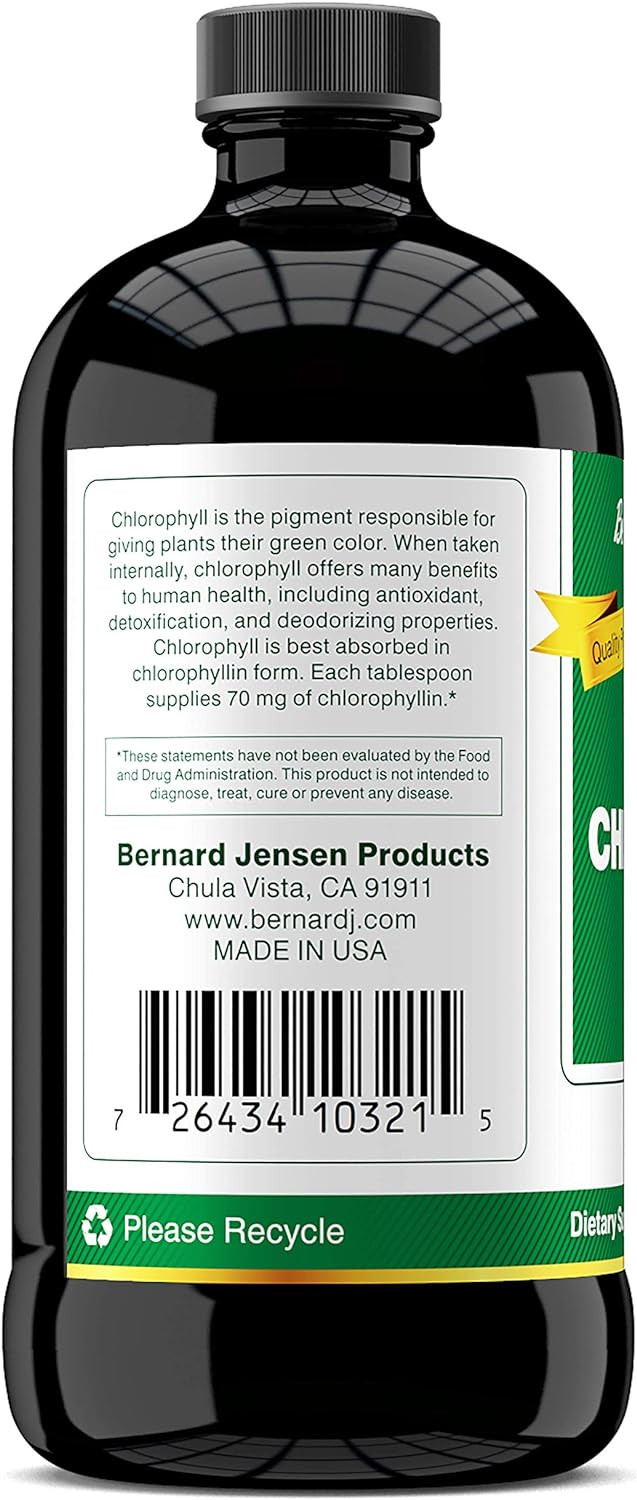 Bernard Jensen'S Chlorophyll Liquid Natural Flavor - 8 Fl Oz