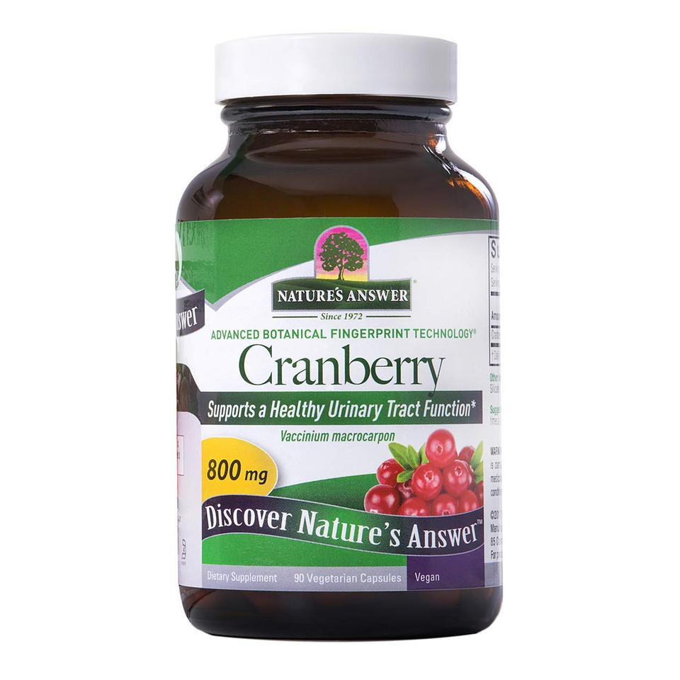 Nature'S Answer Cranberry Fruit Vegetarian Capsules, 90-Count | Promotes Urinary Tract Support | Healthy Bladder Function | Natural Detoxifier Nature'S Answer Cranberry Fruit Vegetarian Capsules, 90-Count | Promotes Urinary Tract Support | Healthy Bladder Function | Natural Detoxifier