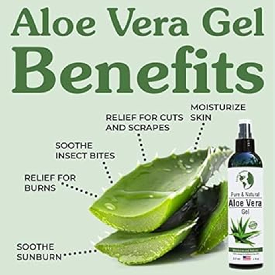 Earth'S Daughter Organic Aloe Vera Gel From 100% Pure And Natural Cold Pressed Aloe - Great For Face - Hair- Sunburn - Bug Bites - 8 Oz Soothes And Hydrates Skin, Non Greasy, Absorbs Quickly Into Your Skin8 Fl Oz (Pack Of 1)