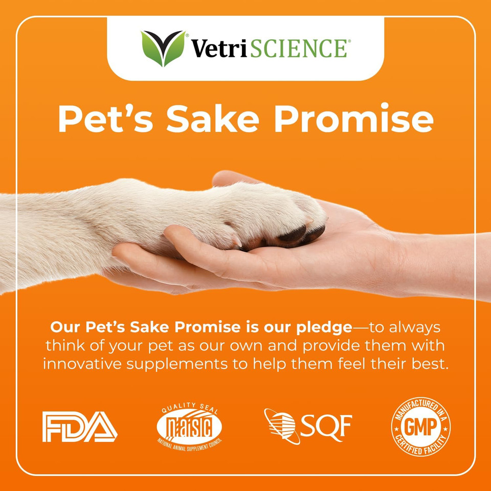 Vetriscience Glycoflex Plus, Clinically Proven Hip And Joint Supplement For Dogs - Advanced Dog Supplement With Glucosamine, Chondroitin, Msm, Green Lipped Mussel & Dmg - 120 Tablets, Chicken Flavor