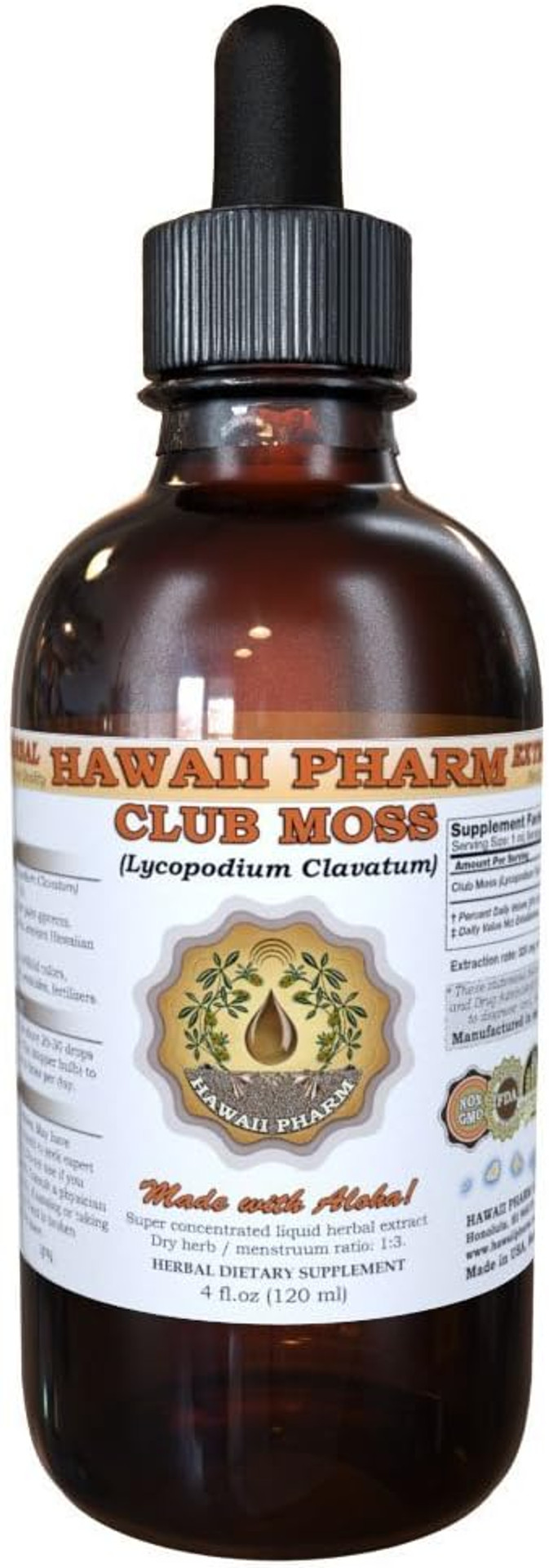 Club Moss Liquid Extract, Club Moss (Lycopodium Clavatum) Tincture Supplement 4 Oz