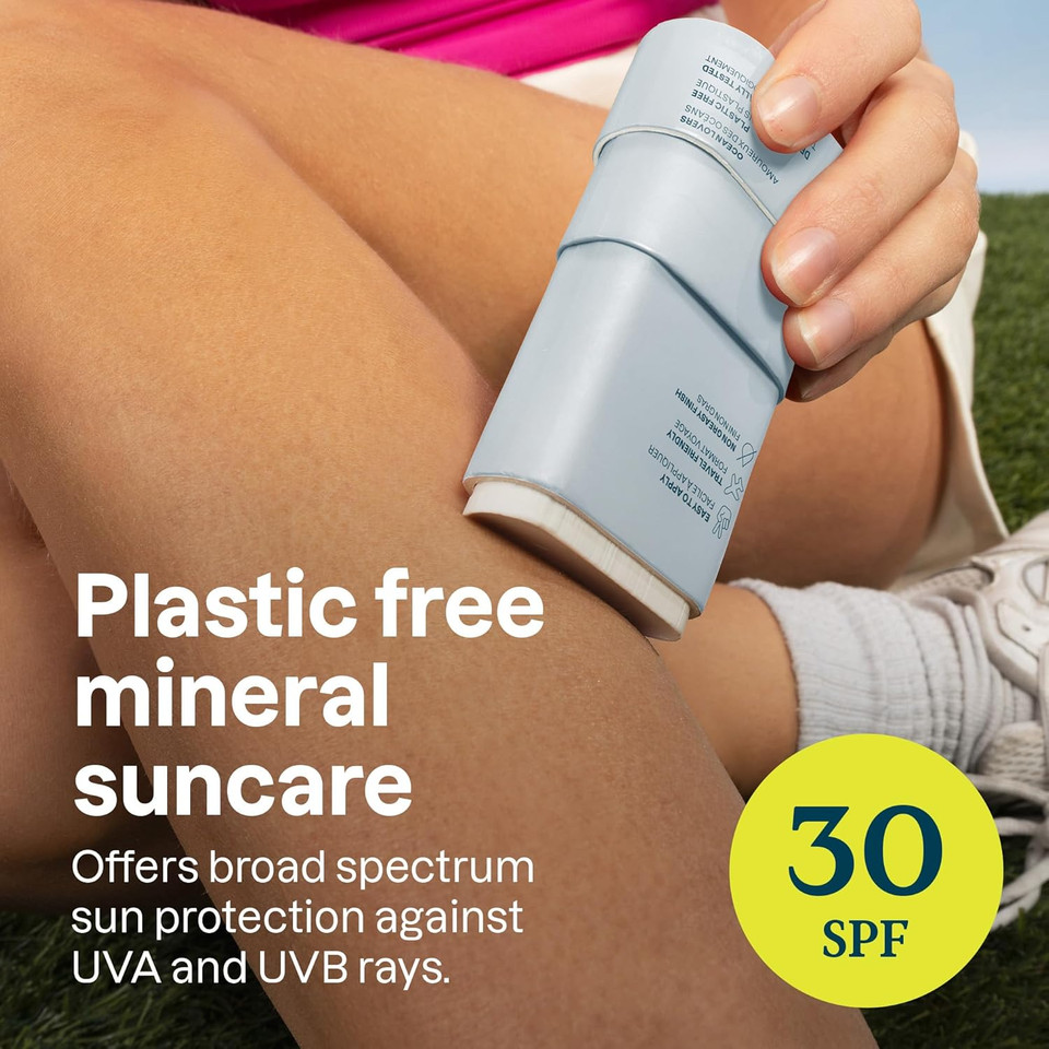 Attitude Mineral Sunscreen Stick For Sensitive Skin, Spf 30, Ewg Verified, Plastic-Free, Broad Spectrum Uva/Uvb Protection With Zinc Oxide, Dermatologically Tested, Vegan, Unscented, 2.1 Ounces