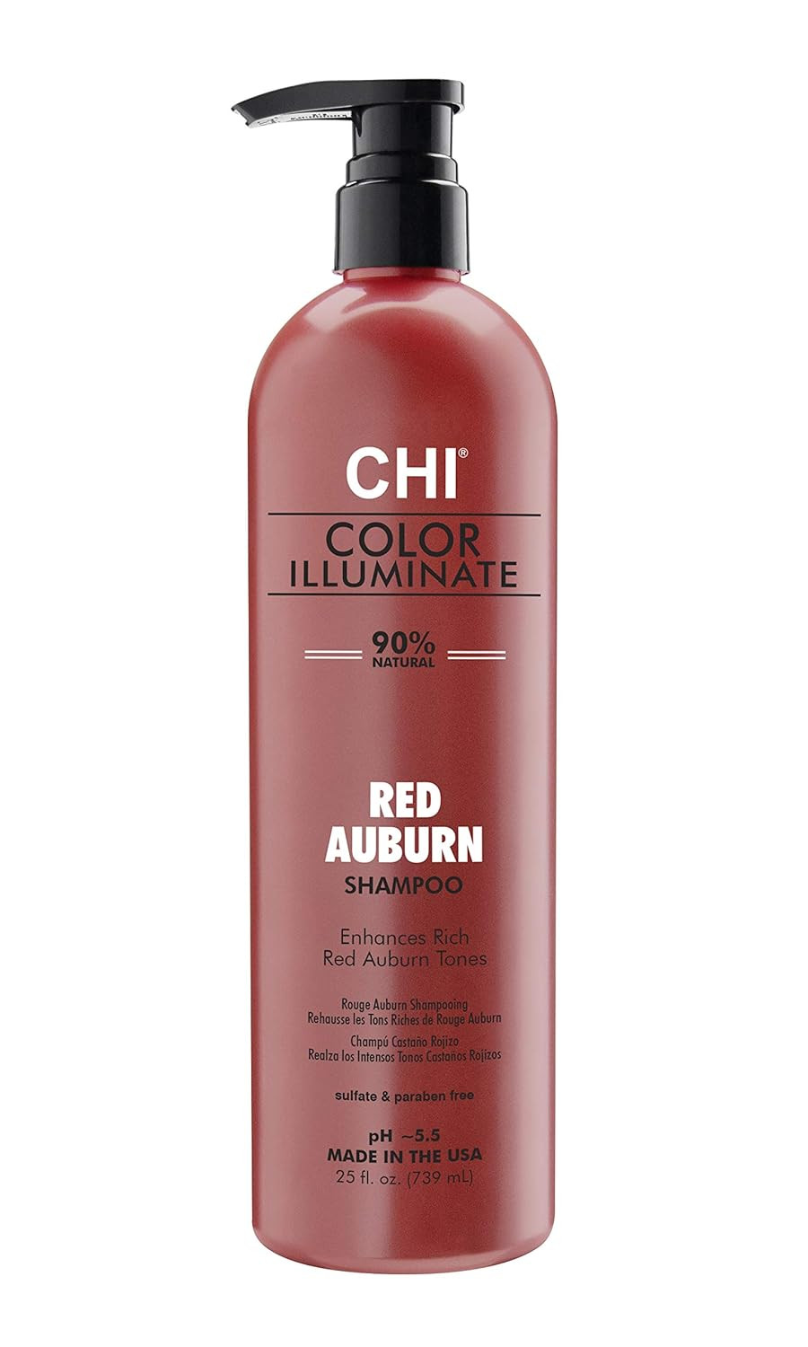 Chi Color Illuminate Shampoo Red Auburn 25Oz, Red Auburn, 25 Fluid_Ounces