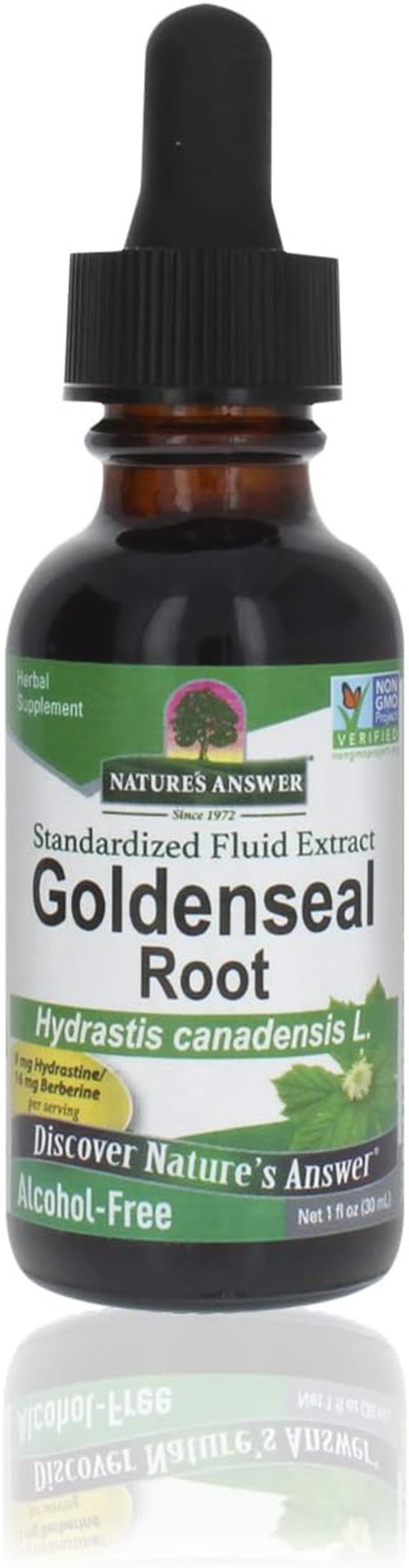 Nature's Answer Goldenseal Root | Herbal Supplement | Supports A Healthy Immune System | Gluten-Free & Alcohol-Free 1oz (2 Pack)