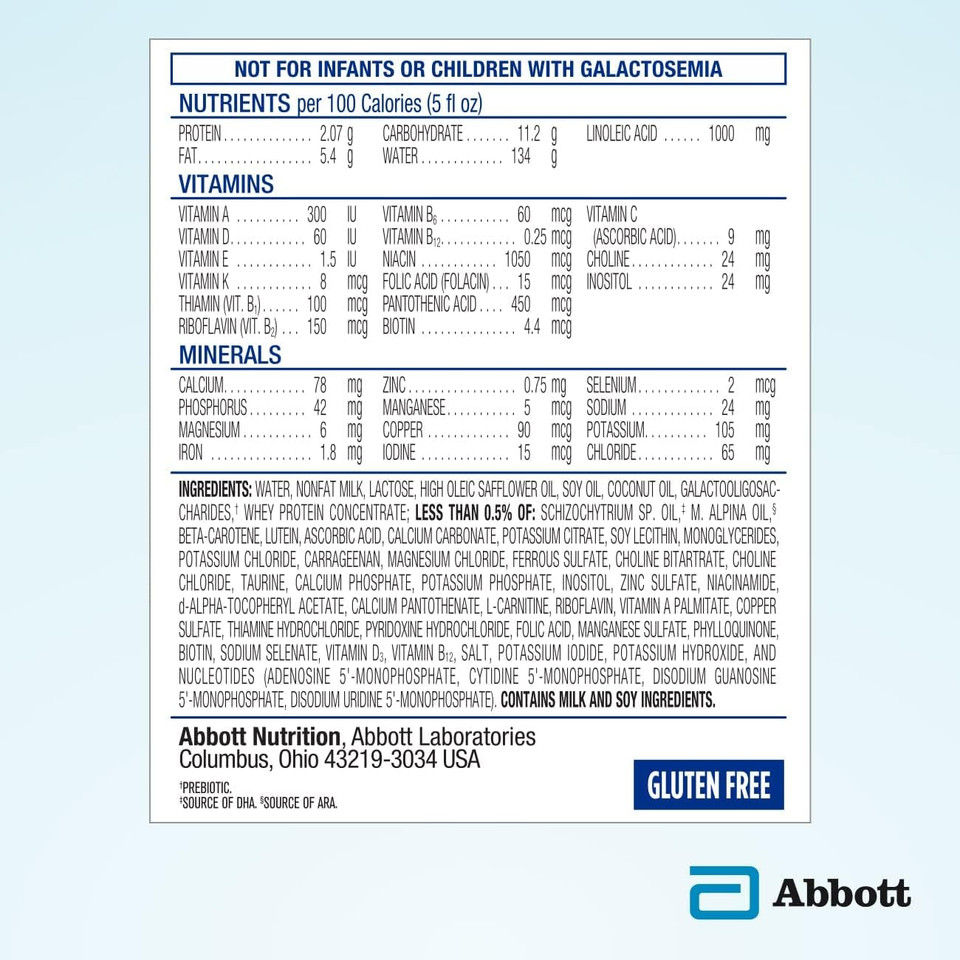 Advance* Infant Formula With Iron, Ready-To-Feed Baby Formula, 32-Fl-Oz Bottle, Pack Of 6