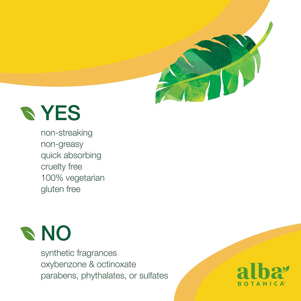 Alba Botanica Sunless Tanner, Lotion For Face And Body, Golden Tanning Without The Sun, Non-Streaking And Natural Looking Self-Tanner, 4 Oz. Tube