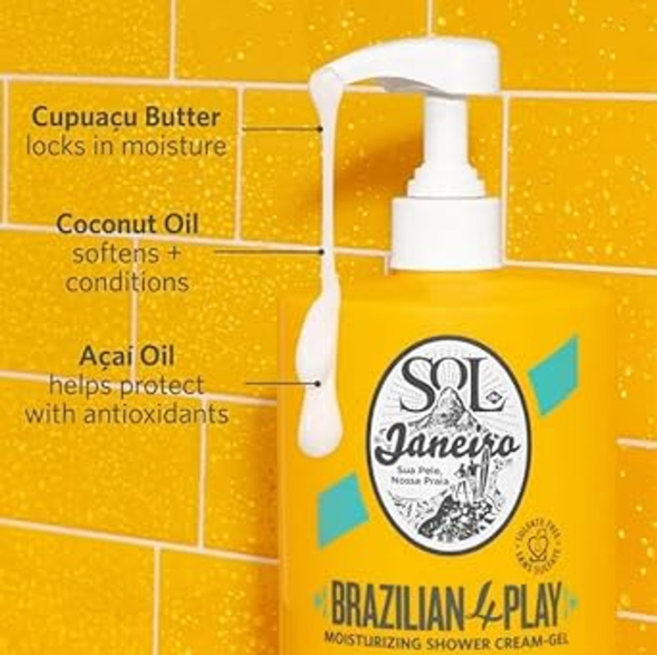 Sol De Janeiro Brazilian Play Moisturizing Shower Cream Gel Body Wash