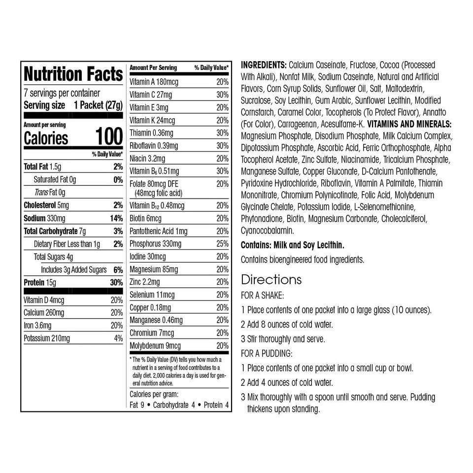 Wonderslim Meal Replacement Shake, Chocolate Cream, 15G Protein, 24 Vitamins & Minerals, Gluten Free (7Ct)