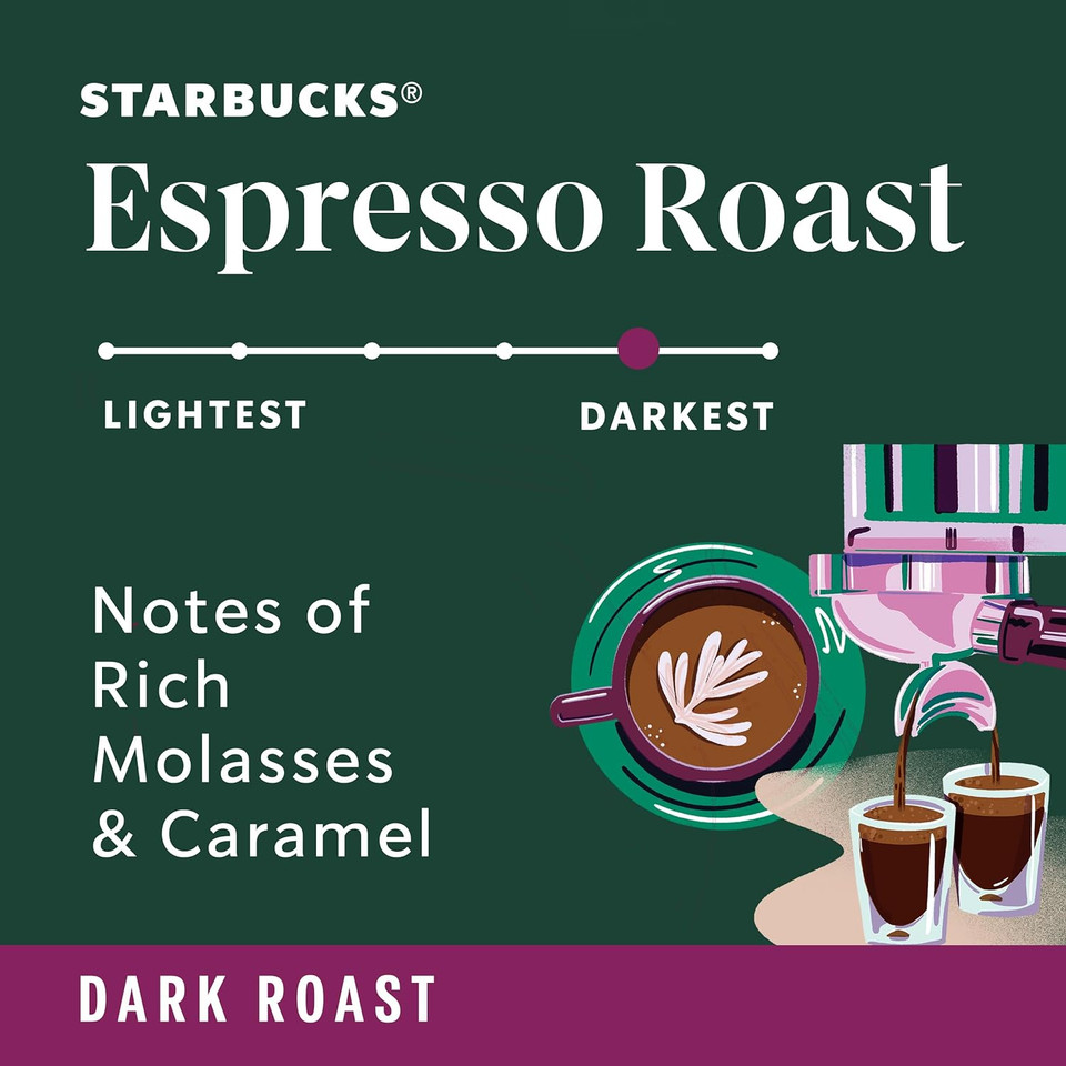 Starbucks Espresso Roast  Ground Coffee 3X18Oz Multipack