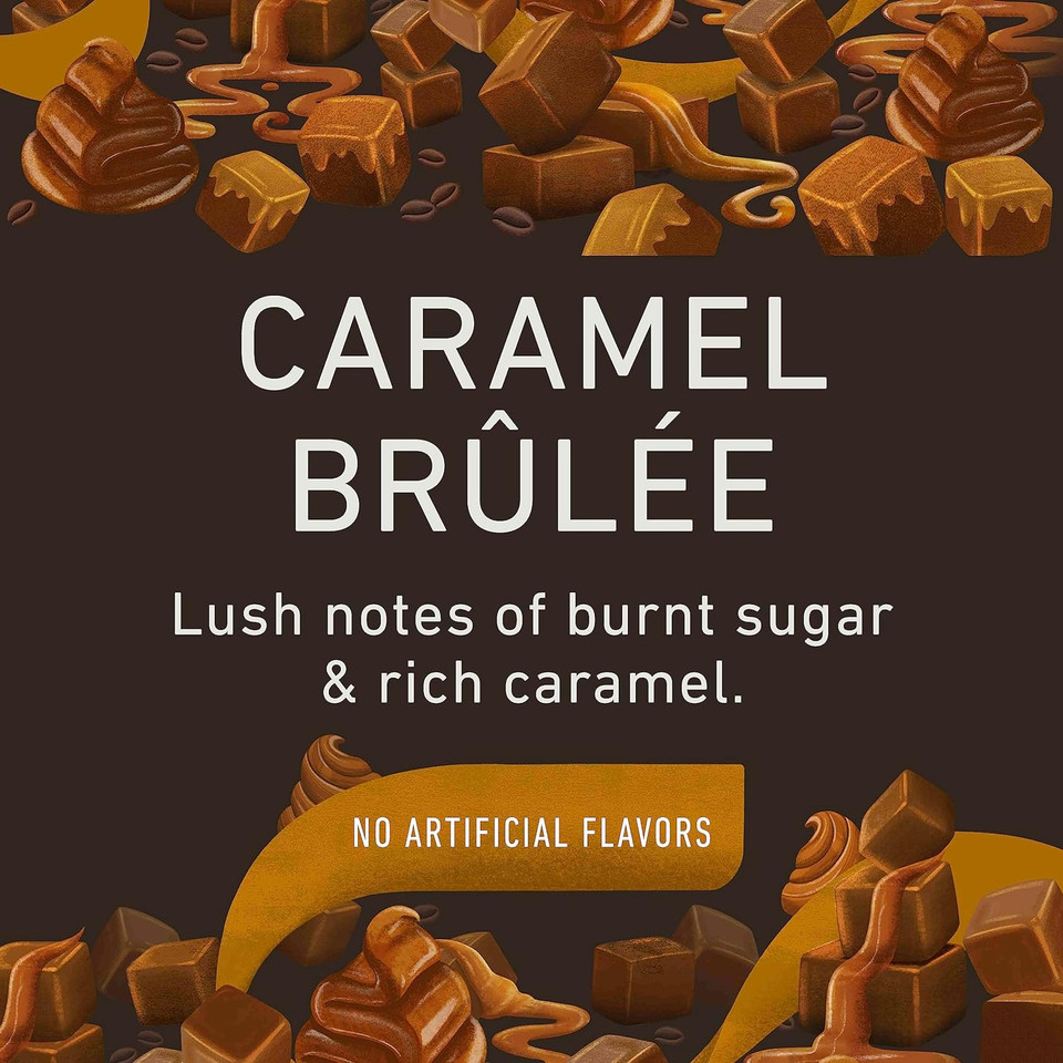 Peet'S Flavored Coffee, Caramel Brulee Ground Coffee, Light Roast, 10 Oz (Pack Of 3)