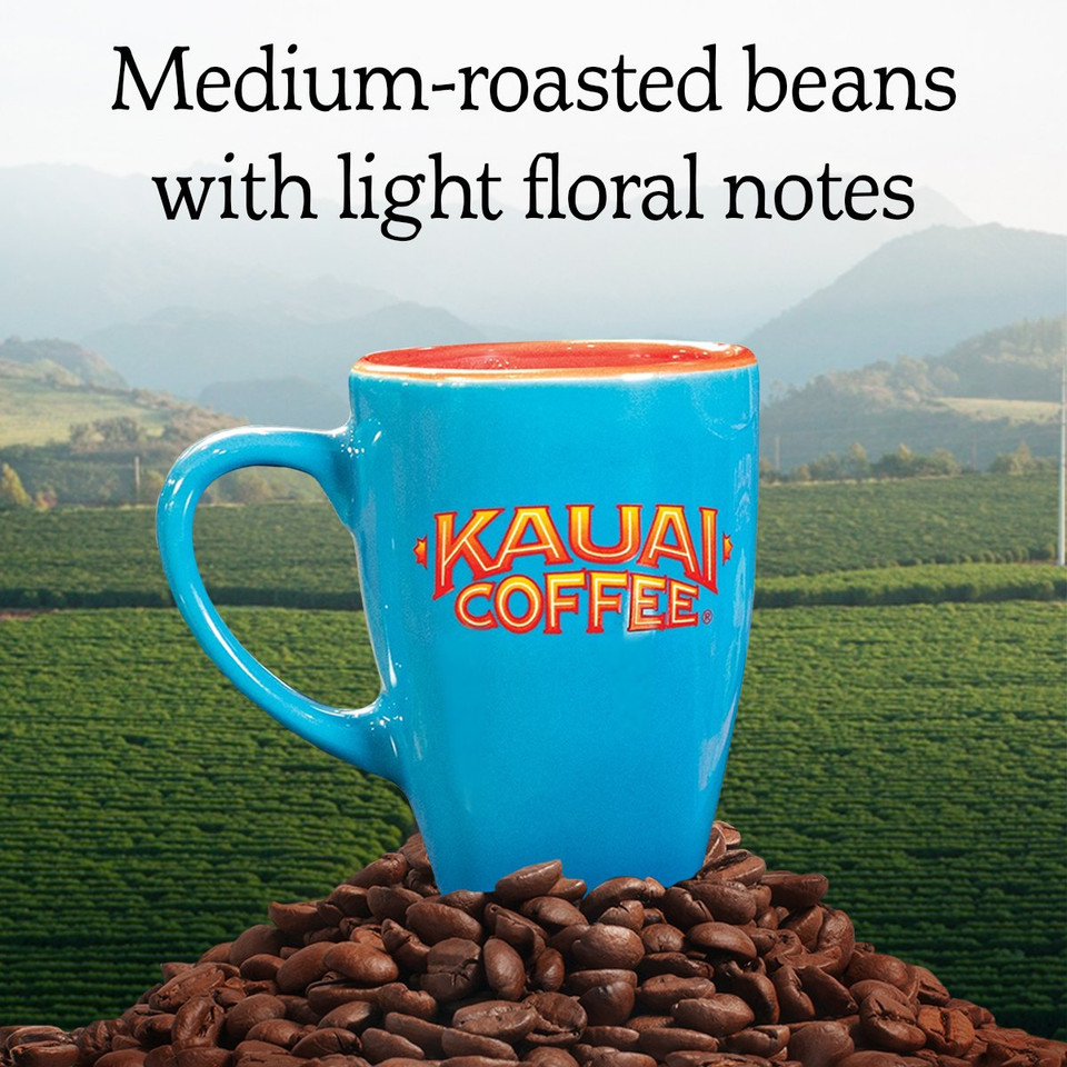 Kauai Hawaiian Ground Coffee, Koloa Estate Medium Roast (10 Ounce) - Gourmet Arabica Coffee From Hawaii'S Largest Coffee Grower, Bold, Rich Blend