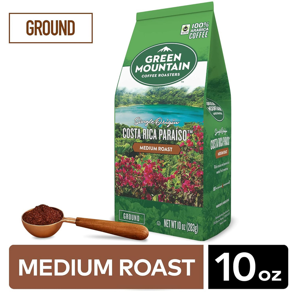 Green Mountain Coffee Roasters Costa Rica Paraiso Ground Coffee 10Oz