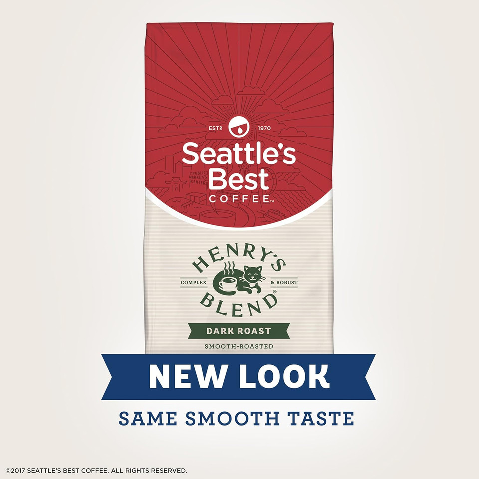 Seattle'S Best Coffee Henry'S Blend Dark Roast Ground Coffee, 12 Ounce (Pack Of 1)