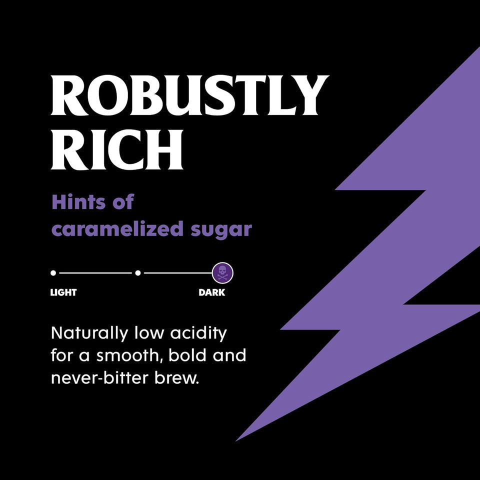 Death Wish Coffee Co., Organic And Fair Trade Espresso Roast Ground Coffee, 14 Ounce (Pack Of 1)