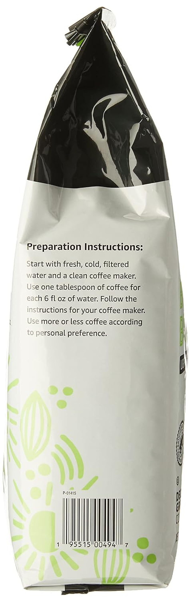 Amazon Brand - Happy Belly Decaf Breakfast Blend Ground Coffee, Light Roast, 2 Pound (Pack Of 1)