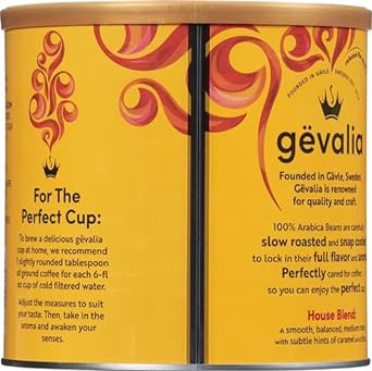 Gevalia House Blend Ground Coffee (30.8 Oz Canister)